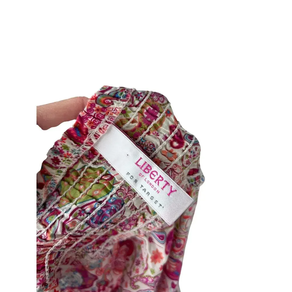 Liberty Target Y2K Cottage Multicolored Patterned Paisley Print Slip Sundress M - Picture 5 of 6